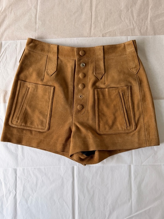 Saint Laurent Pants - Saint Laurent Paris 2017 Tan Suede Shorts